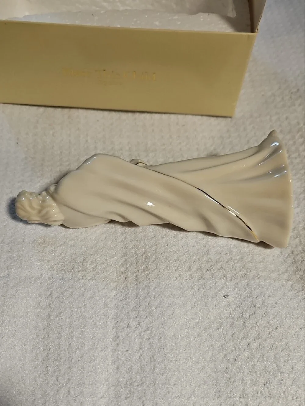Lenox Cream Porcelain Figurine with Gold Trim 